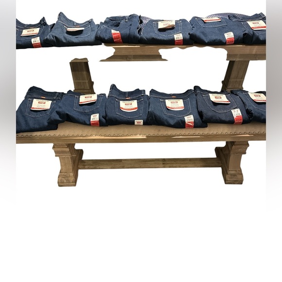 NEW-Wrangler Rustler Blue Straight Denim Jeans. Multiple Sizes - Picture 7 of 11